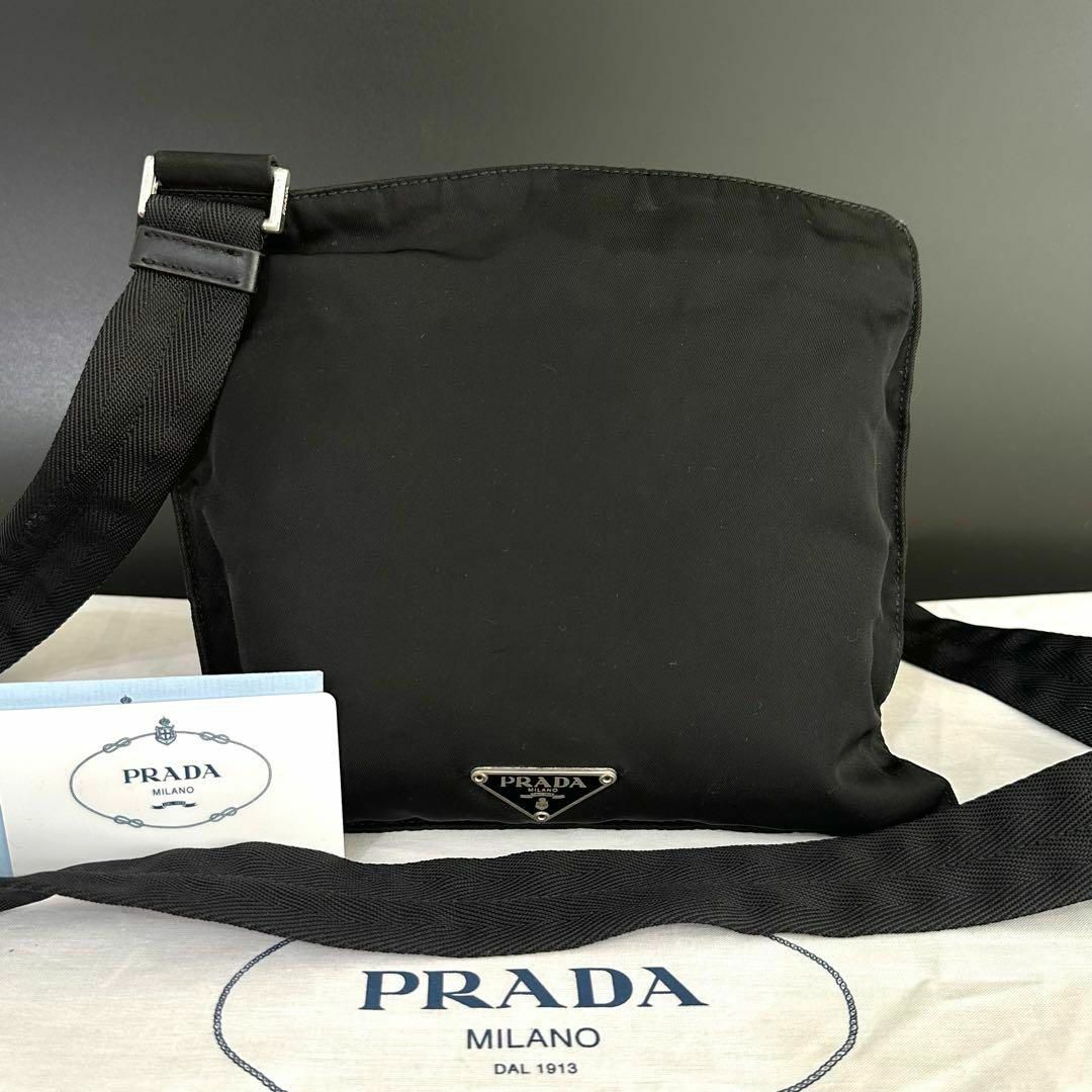 PRADA プラダ ショルダーバッグ　三角ロゴプレート ポシェット