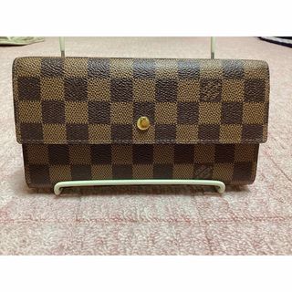 ルイヴィトン(LOUIS VUITTON)のルイヴィトン　三つ折り財布　ダミエ　美品　【正規品】(長財布)