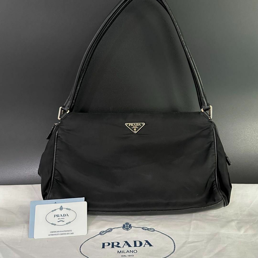 プラダ PRADA ショルダーバッグ トート 三角ロゴプレート テスート