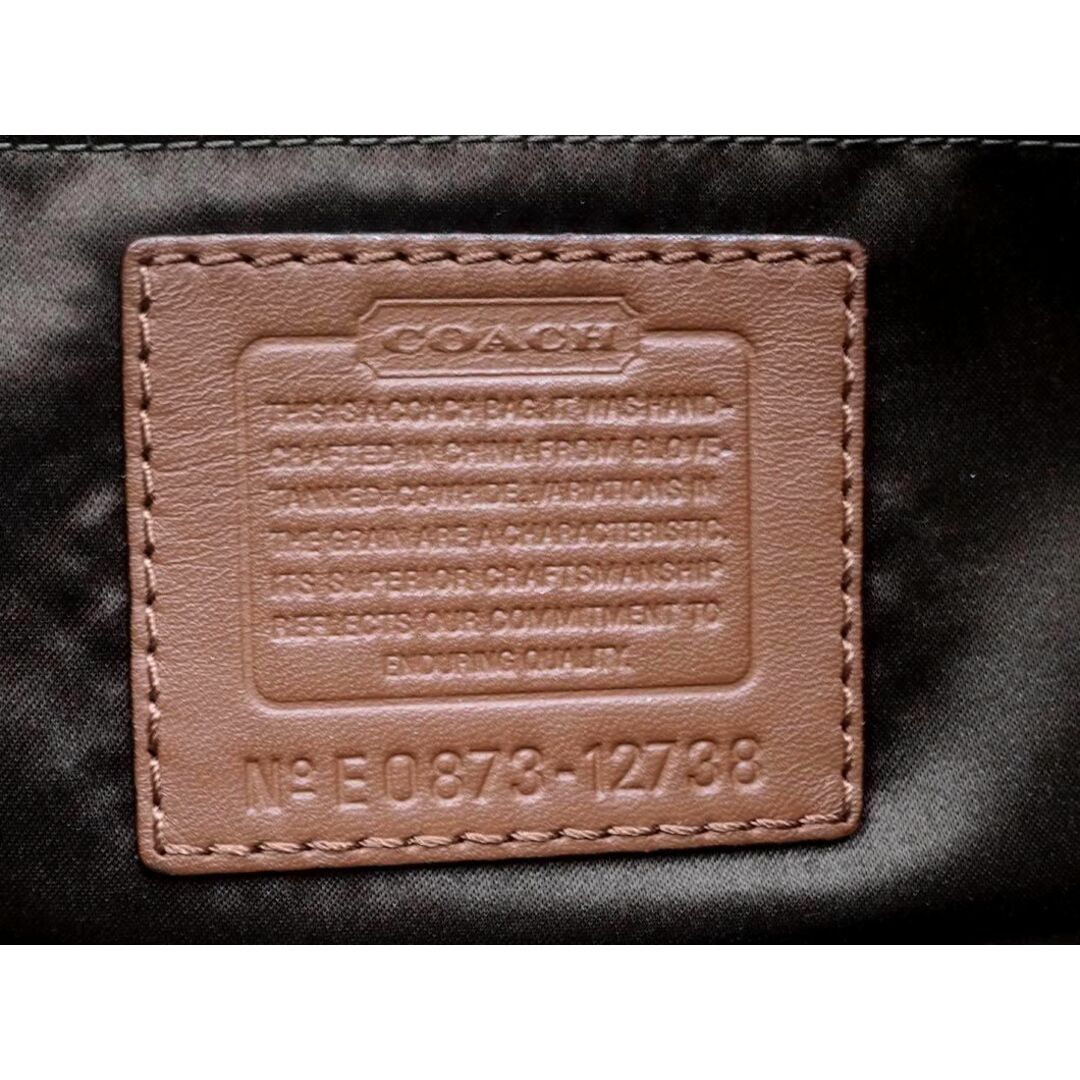 COACH コーチ E0873-12738 レザー セミショルダー バッグ 茶 ■■ レディース