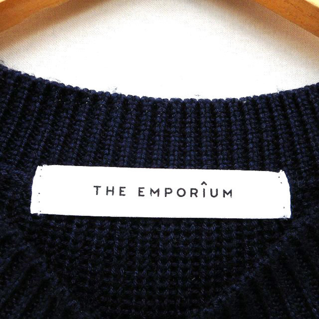 THE EMPORIUM(ジエンポリアム)のジ エンポリアム ニット セーター ベスト クロップド リブ クルーネック M  レディースのトップス(ニット/セーター)の商品写真