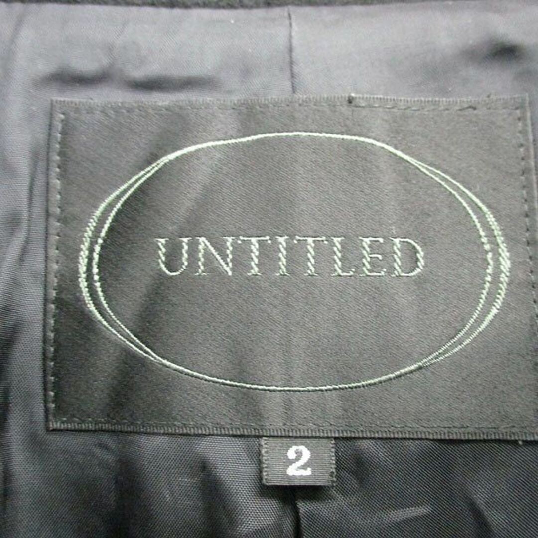 UNTITLED(アンタイトル)のアンタイトル ステンカラー コート アウター ロング ウール シンプル 2 レディースのジャケット/アウター(その他)の商品写真