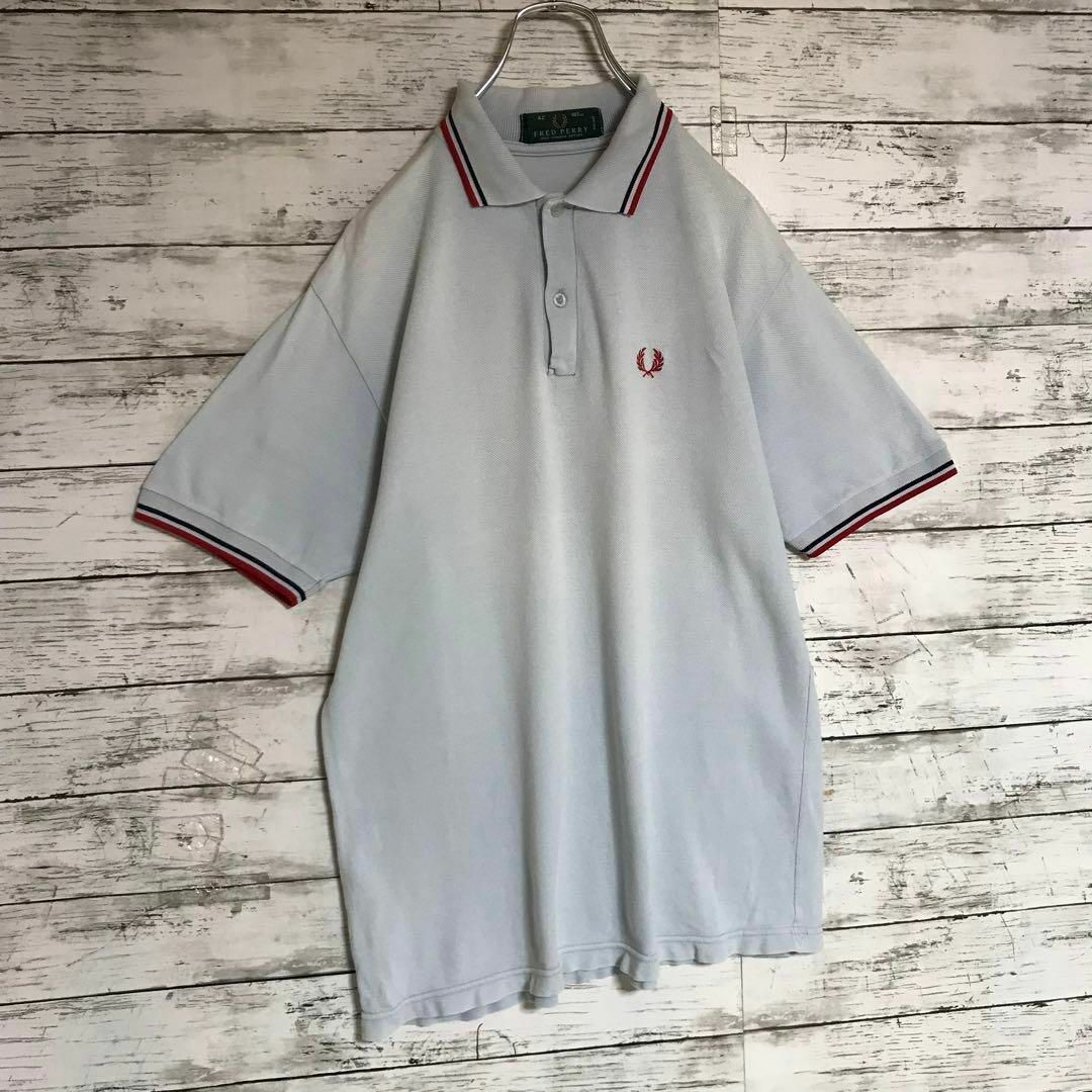 FRED PERRY × RAF SIMONS 月桂樹刺繍入り 切替ポロシャツ