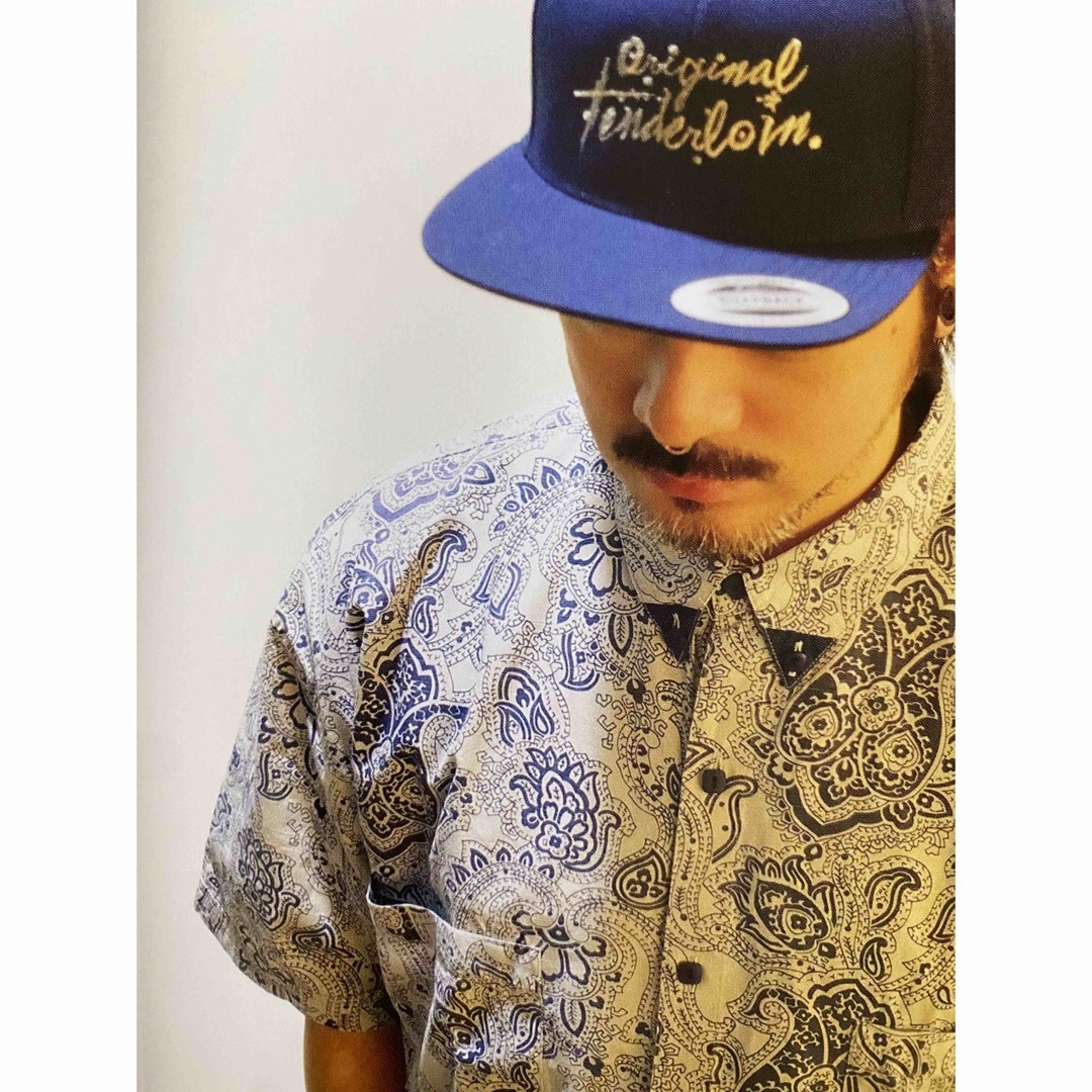 人気品! TENDERLOIN トラッカー キャップ シャンブレー ブルー 帽子