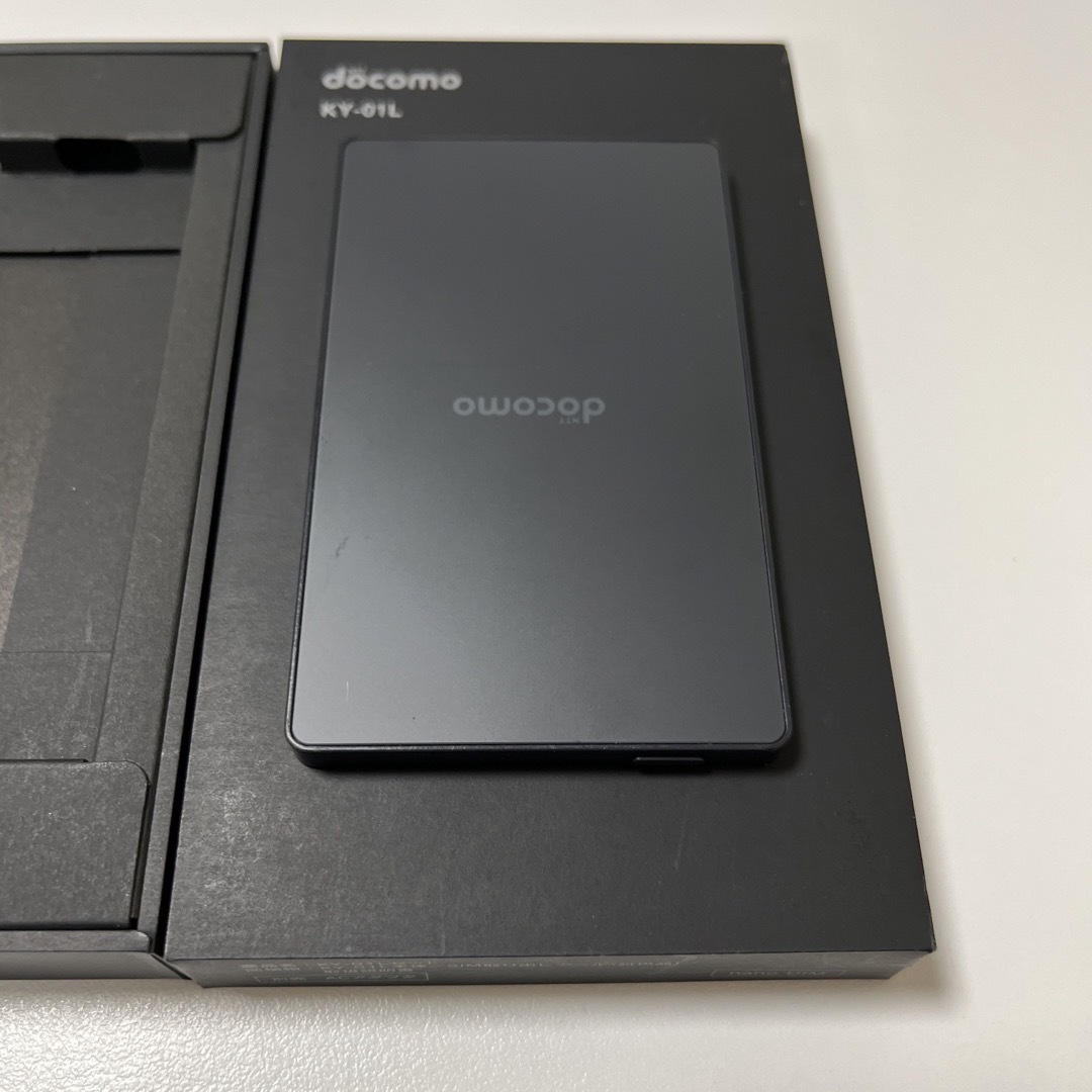 KYOCERA simフリー カードケータイ KY-01L Ink Black