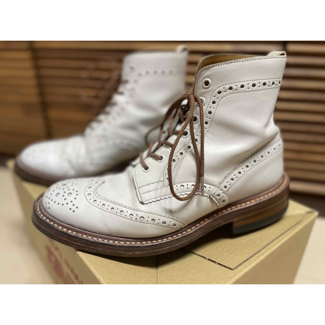 Trickers - トリッカーズ 7.5 レザーブーツ ウィングチップの通販 by