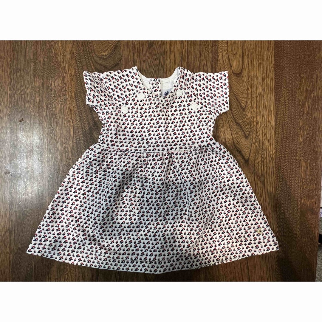 PETIT BATEAU(プチバトー)のプチバトー　ワンピース　80 キッズ/ベビー/マタニティのベビー服(~85cm)(ワンピース)の商品写真