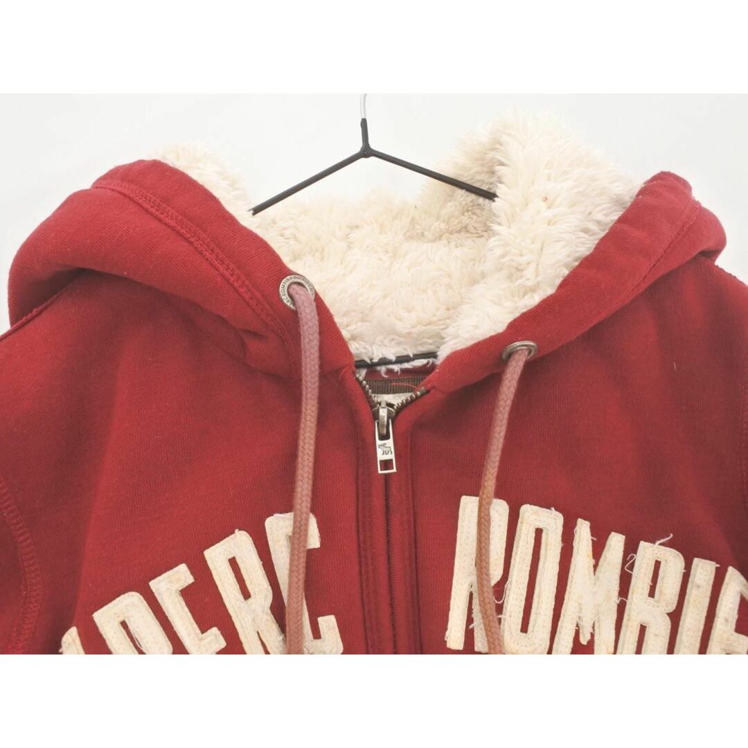 Abercrombie&Fitch(アバクロンビーアンドフィッチ)のAbercrombie & Fitch アバクロンビー＆フィッチ 裏ボア ジップアップ パーカー sizeM/赤 ◇■ レディース レディースのトップス(パーカー)の商品写真