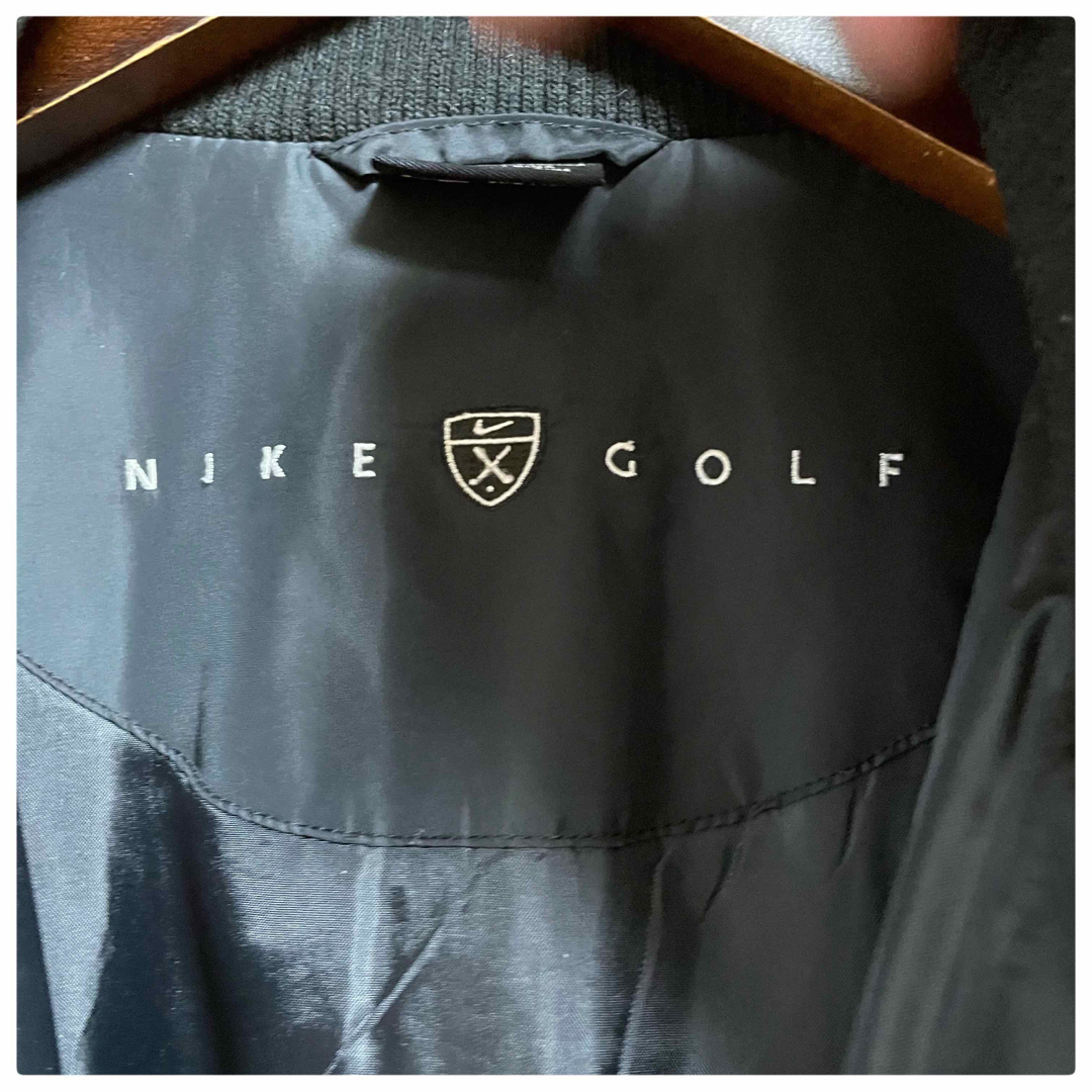 美品メンズNIKE GOLFナイキゴルフ ブルゾン ジップアップジャケット黒 L