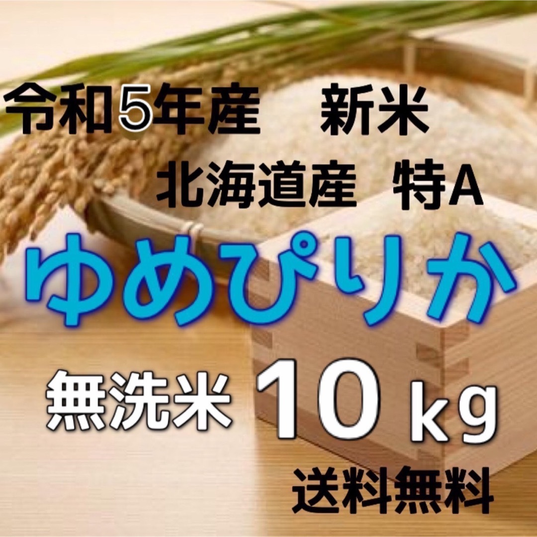 【新米】令和5年産 北海道米　ゆめぴりか　無洗米　10kg