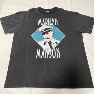 marilyn manson マリリンマンソン　ヴィンテージ加工　Tシャツ　L(Tシャツ/カットソー(半袖/袖なし))