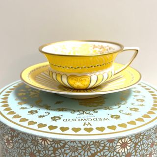 ウェッジウッド(WEDGWOOD)のウェッジウッド イエローリボンカップ&ソーサー(食器)