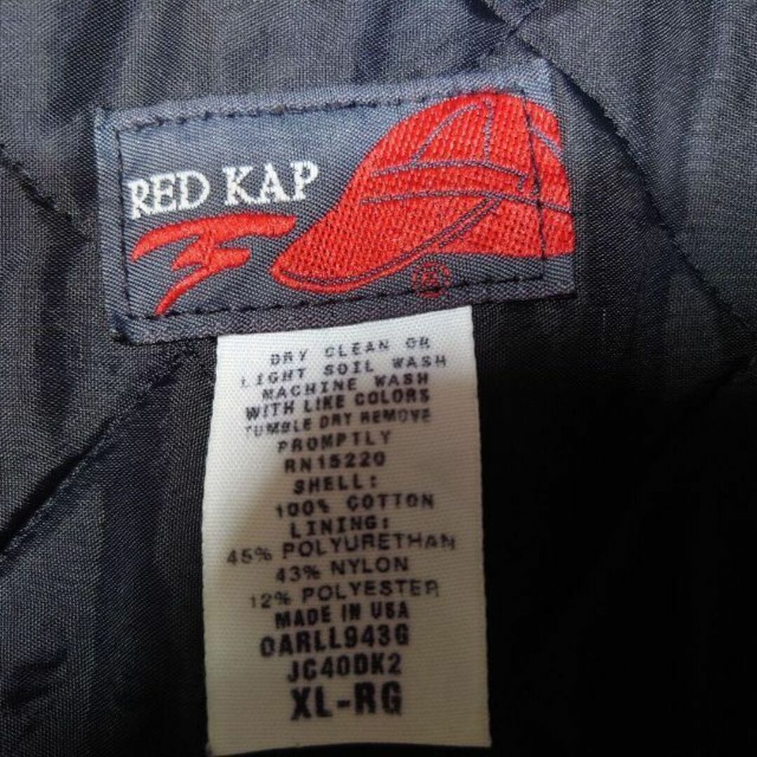 USA製 RED KAP 内キルティング デニムスタジャン レッドキャップ古着-