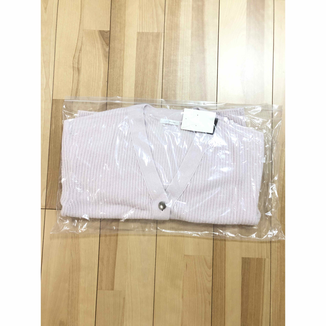 Plage - 【新品】plage ミドルゲージ カタアゼVネックカーディガンの
