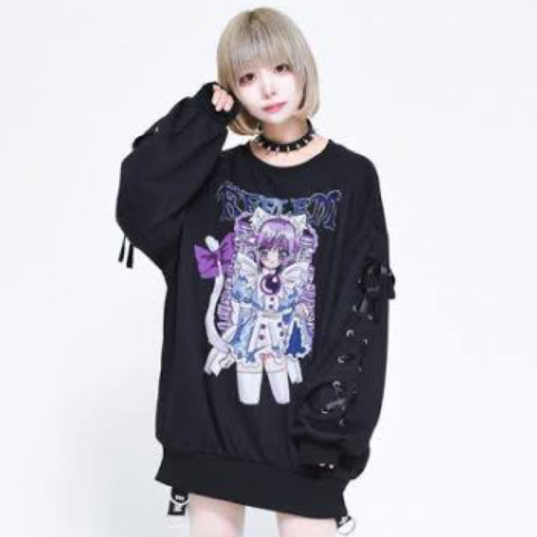 reflem レフレム YUI コラボ イラスト ビッグ Tシャツ TRAVAS