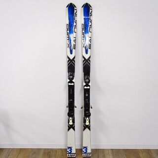 サロモン SALOMON ゲレンデ スキー X WING 3 160cm センター69mm ビンディング サロモン 610 ストック 付き 基礎スキー  アウトドア