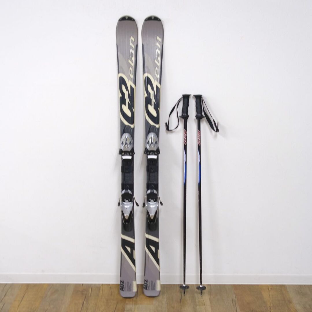 Elan(エラン)のエラン elan ゲレンデ スキー A02 152cm センター69ｍｍ ビンディング EL10 ストック 付き アウトドア 基礎スキー スポーツ/アウトドアのスキー(板)の商品写真