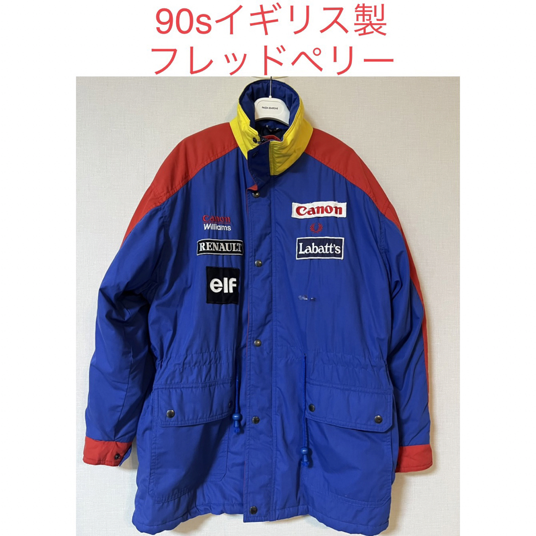 イギリス製 フレッドペリー ルノー ウィリアムズ F1 コート ジャケット | フリマアプリ ラクマ 新品⭐フレッドペリー ジャケット ブルゾン ウィンドブレーカー 上着 M