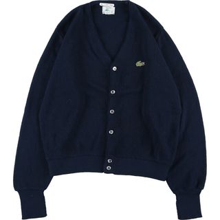 ラコステ(LACOSTE)の古着 80年代 ラコステ LACOSTE IZOD アクリルニットカーディガン USA製 メンズL ヴィンテージ /eaa354080(カーディガン)