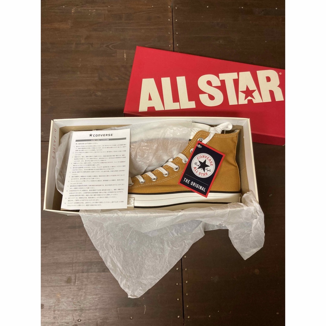 ALL STAR（CONVERSE）(オールスター)の26 新品 日本製 CONVERSE ALL STAR J HI MUSTARD メンズの靴/シューズ(スニーカー)の商品写真