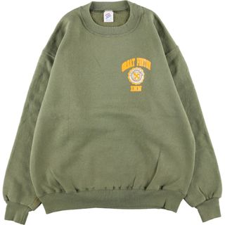 ジャージーズ(JERZEES)の古着 90年代 ジャージーズ Jerzees プリントスウェットシャツ トレーナー USA製 メンズL ヴィンテージ /eaa347803(スウェット)