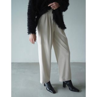 クラネ(CLANE)のclane  RIB STRIPE TUCK PANTS(カジュアルパンツ)