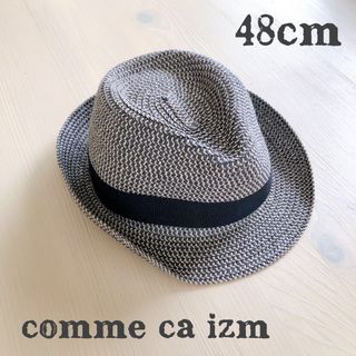 コムサイズム(COMME CA ISM)のcomme ca izm コムサイズム　ストローハット　中折れ帽　48cm(帽子)