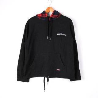 ディッキーズ(Dickies)のディッキーズ 長袖パーカー カンガルーポケット ロゴ トップス スウェット スエット メンズ Mサイズ ブラック Dickies(パーカー)