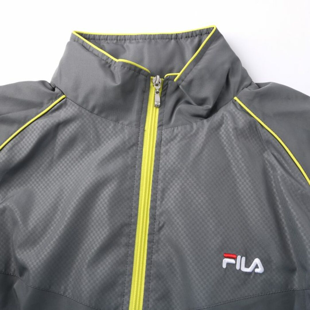 FILA(フィラ)のフィラ ナイロンジャケット ウィンドブレーカー 裏ボア 中綿入り アウター スポーツウェア トレーニング メンズ Lサイズ グレー FILA メンズのジャケット/アウター(ナイロンジャケット)の商品写真