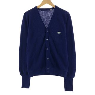 ラコステ(LACOSTE)の古着 70年代~ ラコステ LACOSTE アクリルニットカーディガン メンズM /eaa369919(カーディガン)