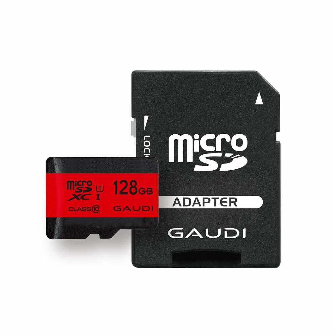 GAUDI microSDカード 128GB UHS-I Class10 Nin