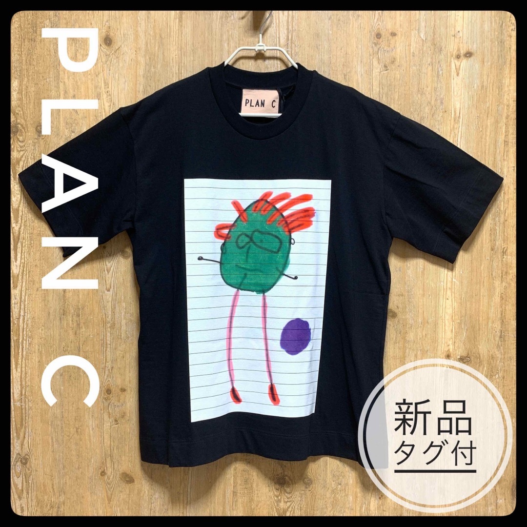 PLANCプランシー品名★新品タグ付き★［PLAN C］フロントビッグプリント　キャラクターTシャツ