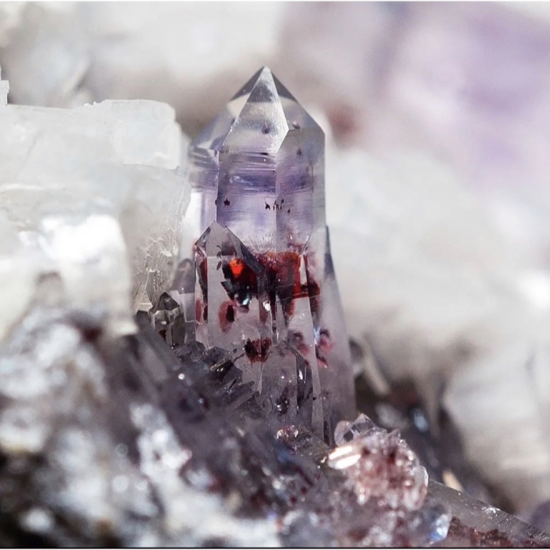 ナミビア エロンゴ アメシスト EC954 天然石 原石 鉱物標本 鉱石 紫 ...