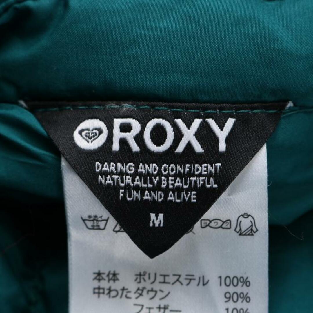 Roxy(ロキシー)のロキシー ダウンジャケット ダウンコート ファー フード付 無地 アウター レディース Mサイズ グリーン ROXY レディースのジャケット/アウター(ダウンジャケット)の商品写真