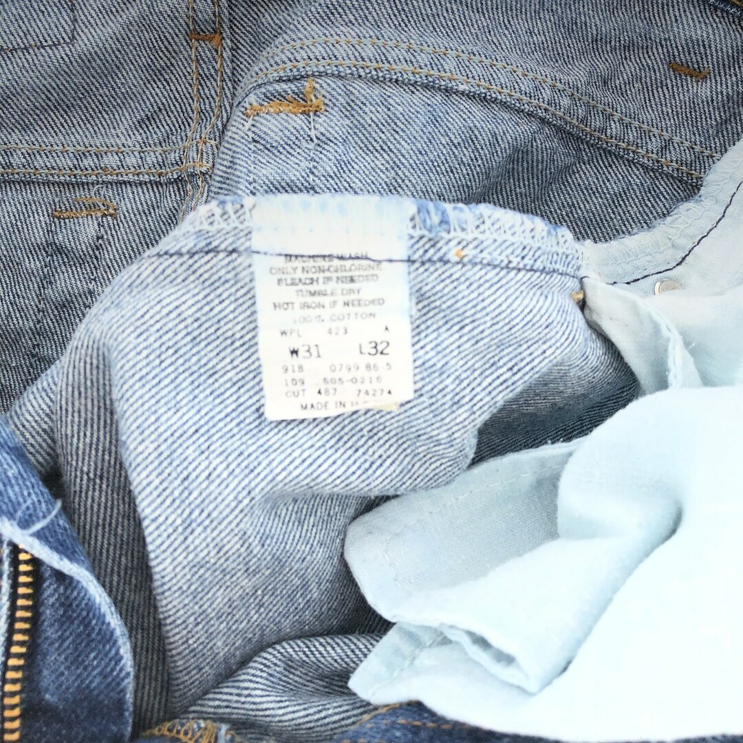 90年代 リーバイス Levi's 505 ジーンズ テーパードデニムパンツ USA製 メンズw30 ヴィンテージ /taa001332