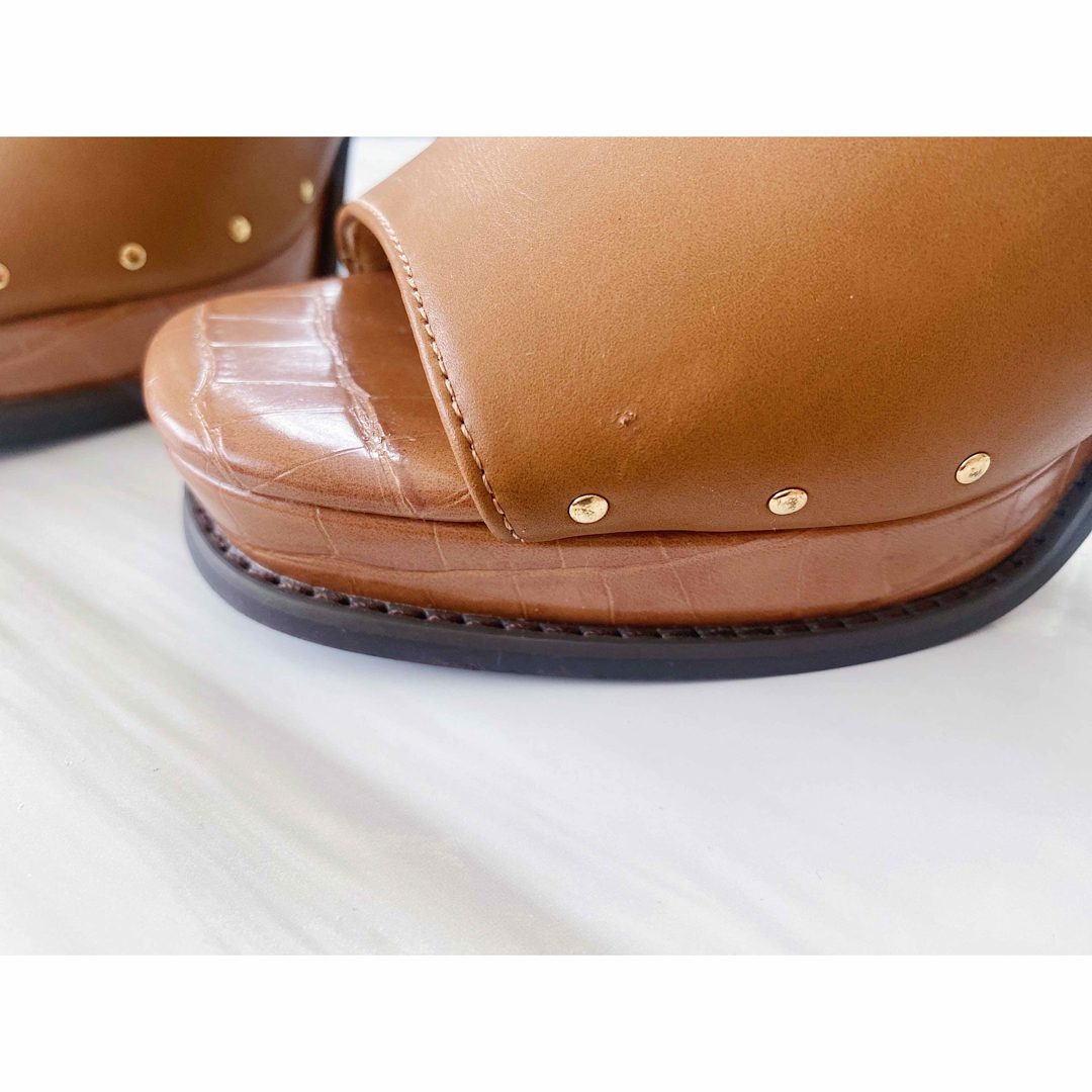 【美品】 RANDA ストラップサンダル Mサイズ 23〜23.5cm キャメル