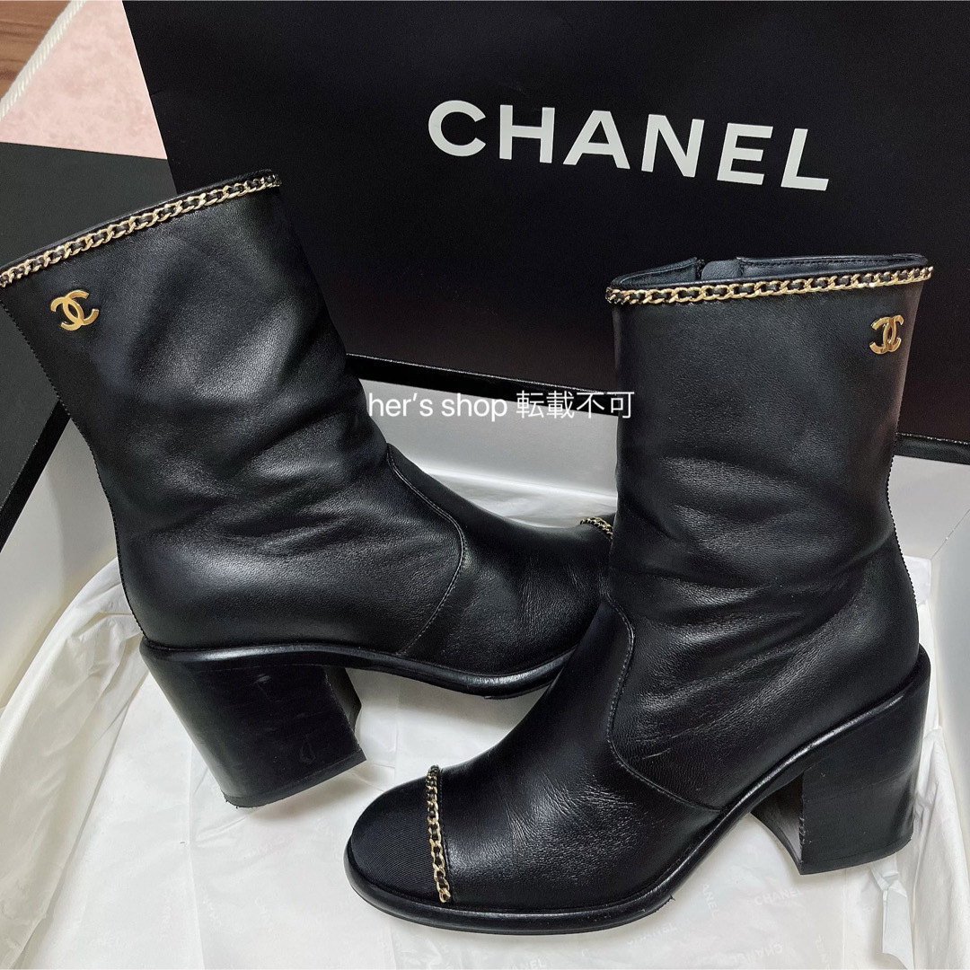 CHANEL ショートブーツ-