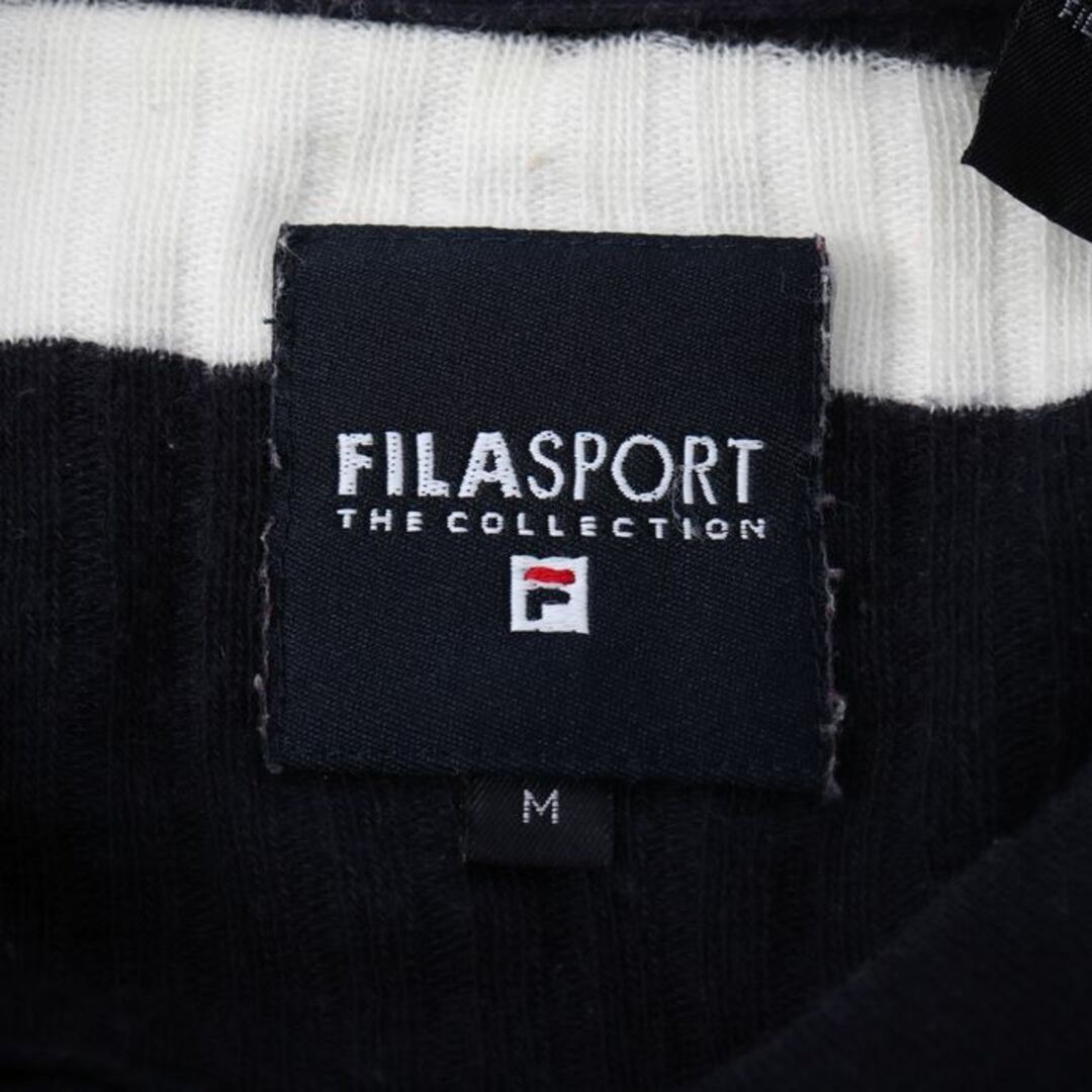 FILAフィラ Vネック ニット ネイビー メンズM程度 セーター ロゴ
