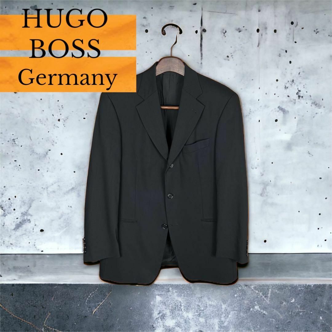 HUGO BOSS - 【ヒューゴボス】テーラード ジャケット XL 黒 アメリカ製