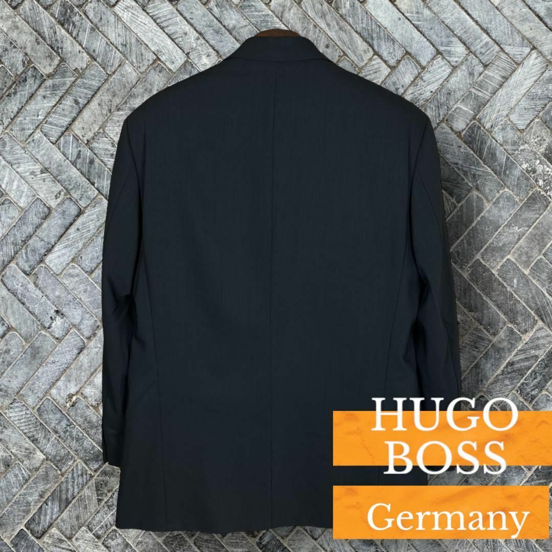 HUGO BOSS - 【ヒューゴボス】テーラード ジャケット XL 黒 アメリカ製