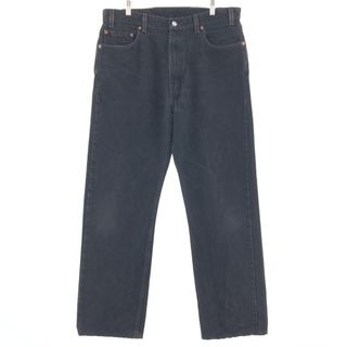 リーバイス(Levi's)の古着 90年代 リーバイス Levi's 505 REGULAR FIT STRAIGHT LEG ブラックデニム テーパードデニムパンツ メンズw37 ヴィンテージ /taa000969(デニム/ジーンズ)