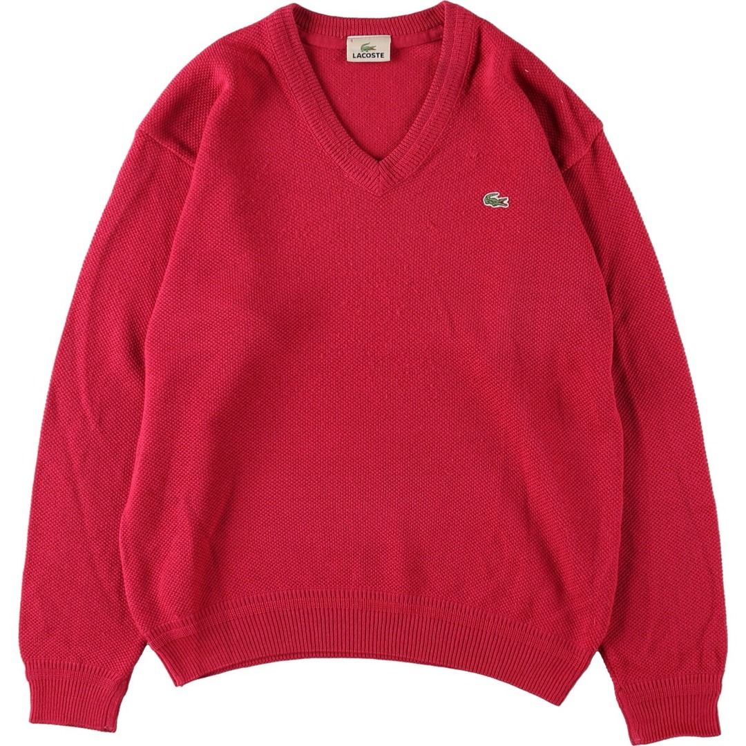 LACOSTE(ラコステ)の古着 ラコステ LACOSTE Vネック ウールニットセーター 4 メンズM /eaa364971 メンズのトップス(ニット/セーター)の商品写真