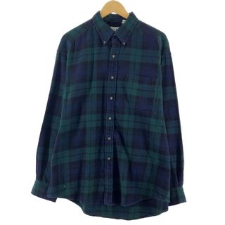 ギャップ(GAP)の古着 ギャップ GAP チェック柄 長袖 ボタンダウン フランネルシャツ メンズL /eaa371904(シャツ)