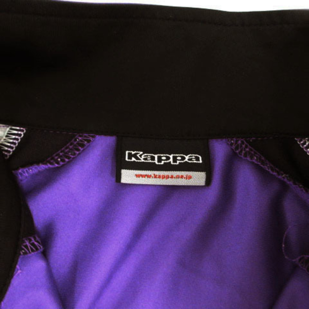 Kappa(カッパ)のカッパ カットソー ハイネック ハーフジップ ロゴ 長袖 紫 グレー 黒 M スポーツ/アウトドアのゴルフ(ウエア)の商品写真