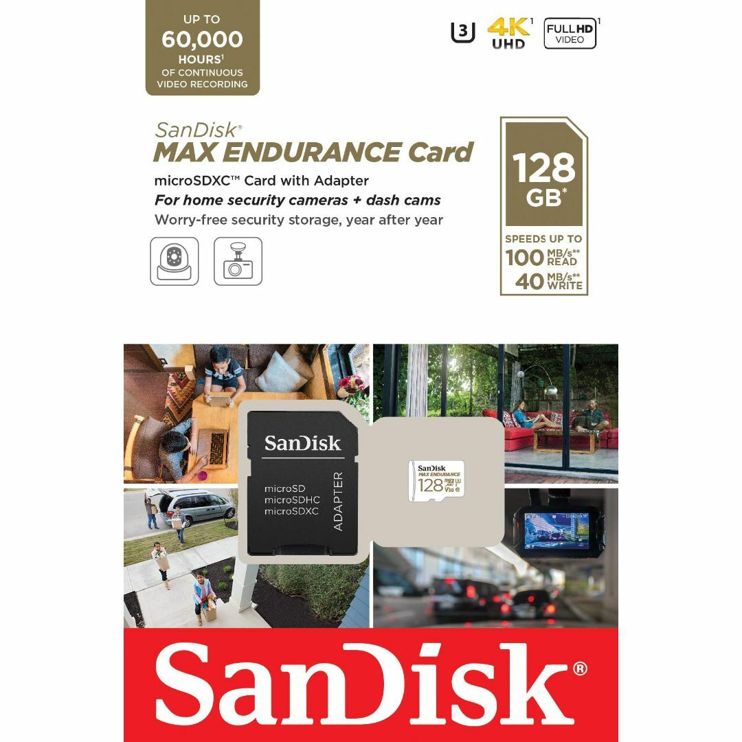 SanDisk 128GB MAX Endurance microSDXC Ca