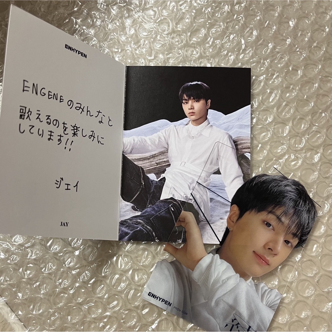 ENHYPEN(エンハイプン)のジェイ メッセージカード クリアトレカ ウィバース エンタメ/ホビーのCD(K-POP/アジア)の商品写真