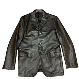 moromensjacketCOMME CA ISM 3B 豚革テーラードジャケット L ブラック