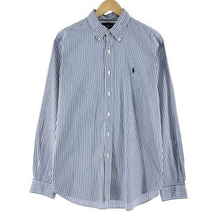 ラルフローレン(Ralph Lauren)の古着 ラルフローレン Ralph Lauren CLASSIC FIT クラシックフィット 長袖 ボタンダウンストライプシャツ メンズL /eaa369005(シャツ)