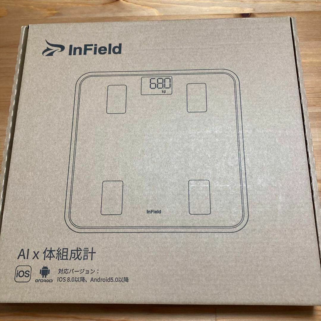 INFIELD 体組成計 体脂肪計 スマホ連動 ブラック AI 体重計 デジタル