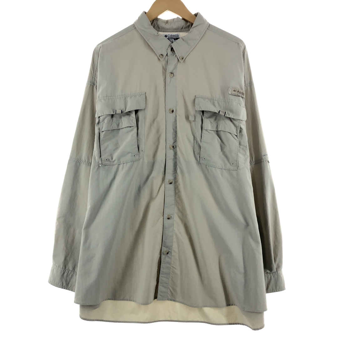 ビックサイズ コロンビア Columbia PFG ボタンダウン 長袖 フィッシングシャツ メンズXXXL /eaa371449